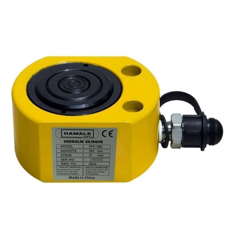 10 Ton 25 mm Strok Teleskopik Kademeli Hidrolik Kriko