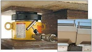 100 Ton 50 mm Strok Yük Tutma Kilitli Hidrolik Kriko